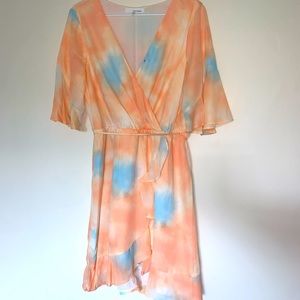 June & Hudson A-line pastel tie dye dress size 1X